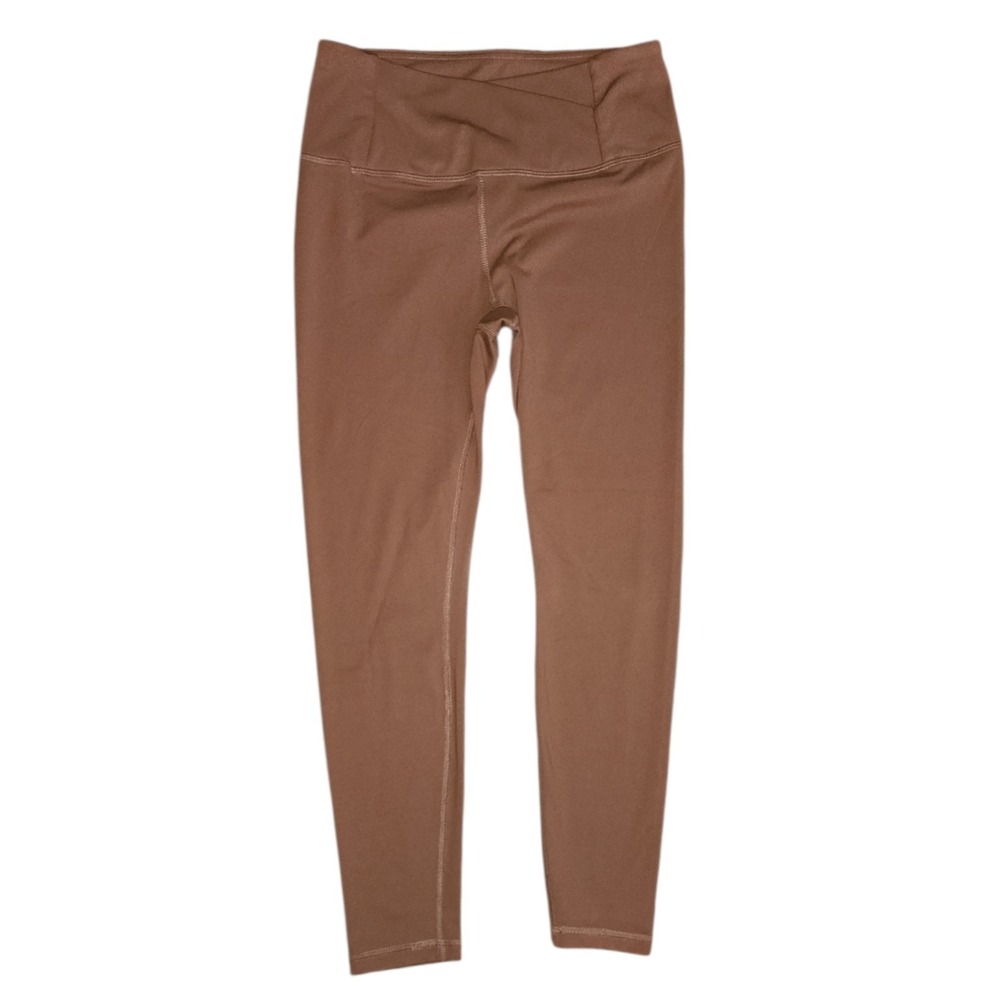 Harmony & Balance Leggings Womens Size S Small Solid‎ Brown Pull On Stretchy